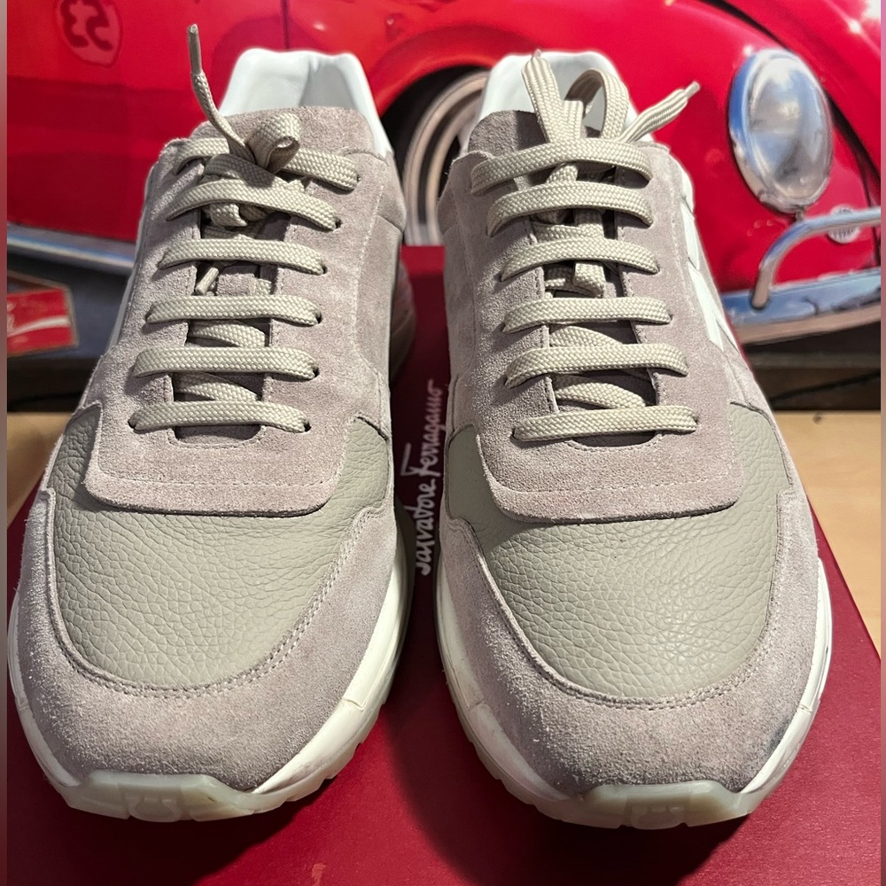 Salvatore Ferragamo Gray Men's Sneakers